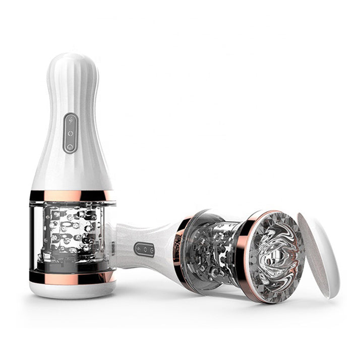 Automatic rotating four-dimensional space masturbation cup
