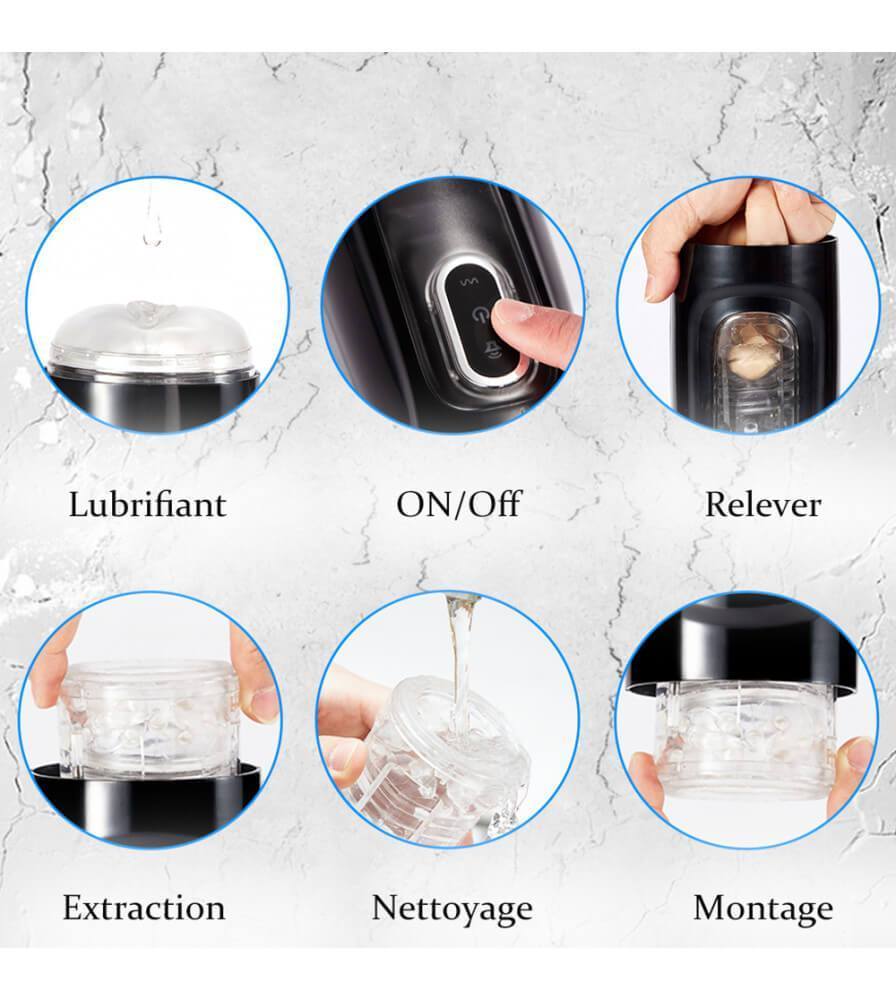 Hand-Free Male Masturbation Cup Automatic Rotate