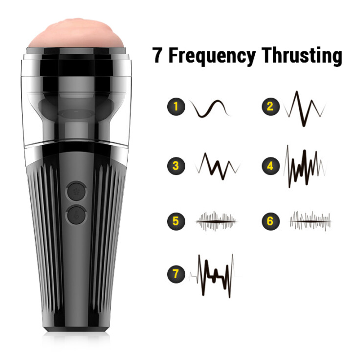 Handsfree Masturbator | Thrusting Sex Toy Vibrating Cup