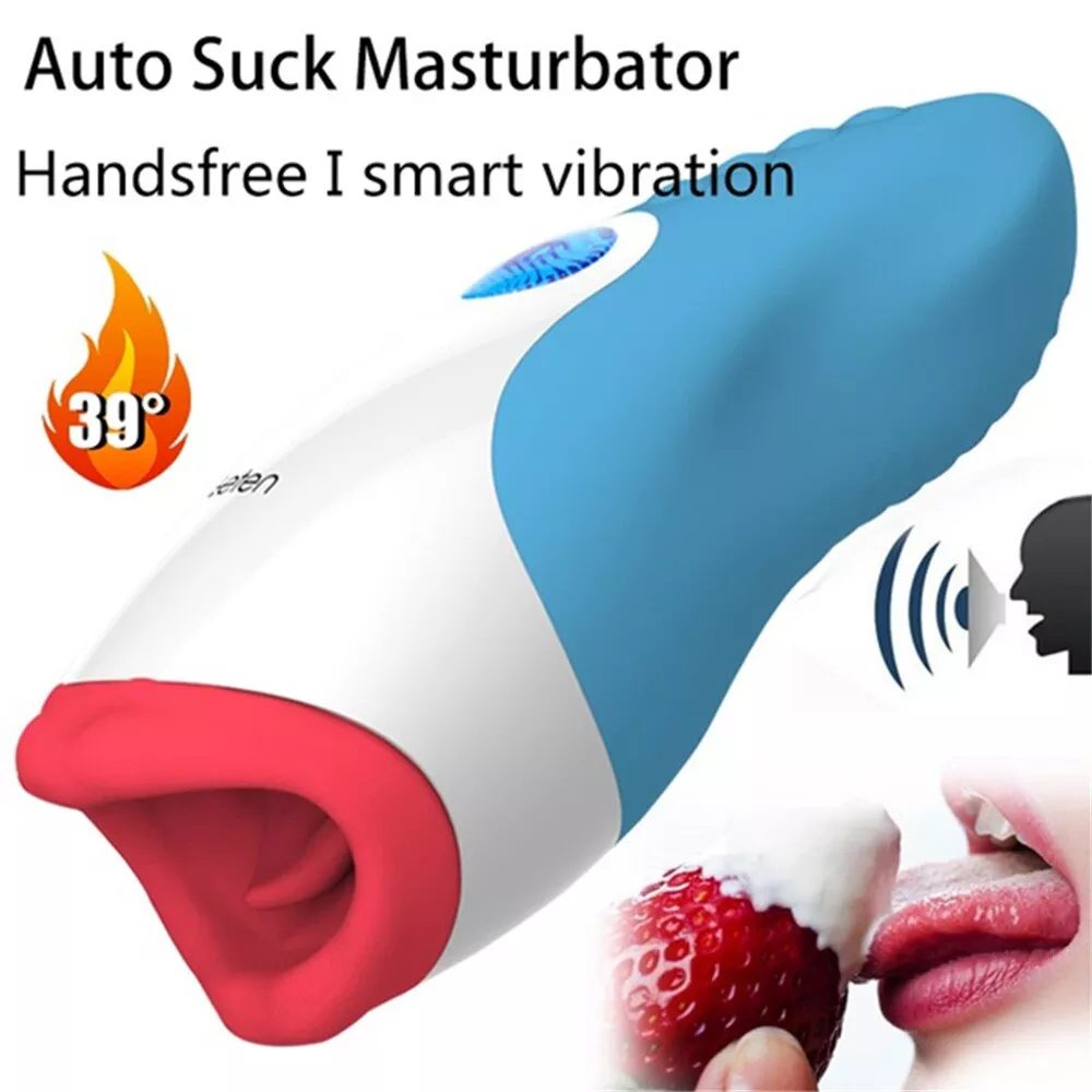 Electric Masturbator Cup Vibrator For Men Blowjob Oral Heating Masturbator Cup Deep Throat Vagina Sex Toys for Men