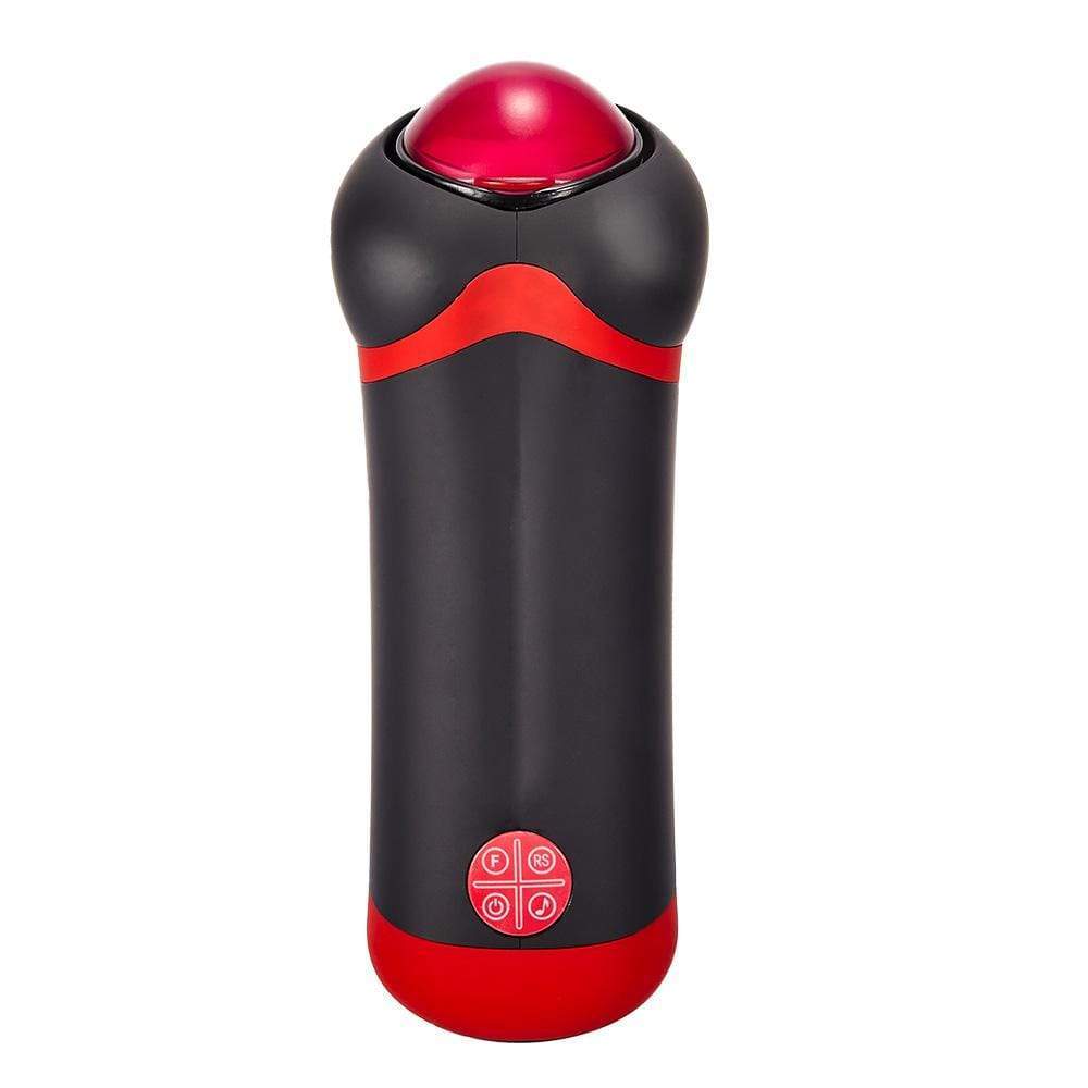 Heart-Shaped 10-Speed Telescoping Heating Voice Masturbation Cup