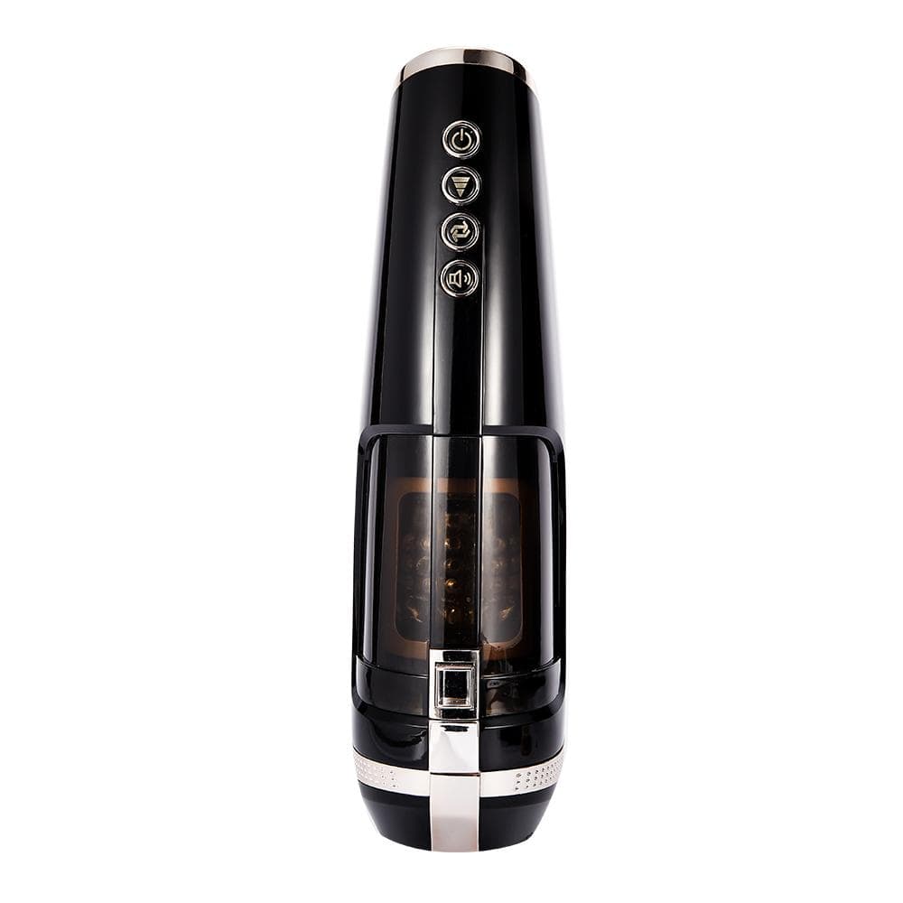 AILIGHTER Partial Transparent 5-Frequency Telescoping Voice Heating Masturbator