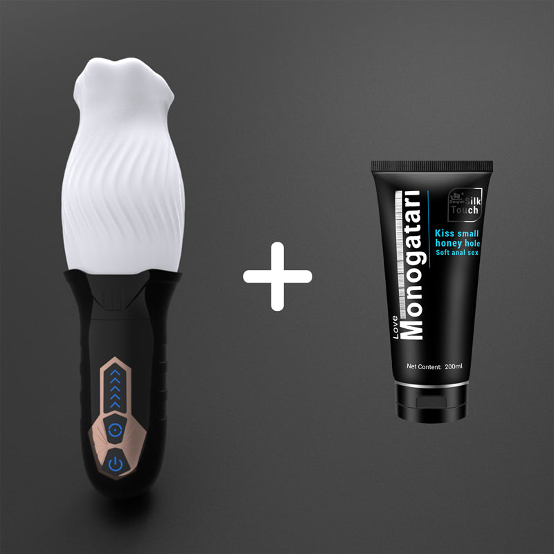 360°Automatic Rotation Vibrator Bare Sleeve 10 Vibration 5 Rotation Oral Sex Masturbator