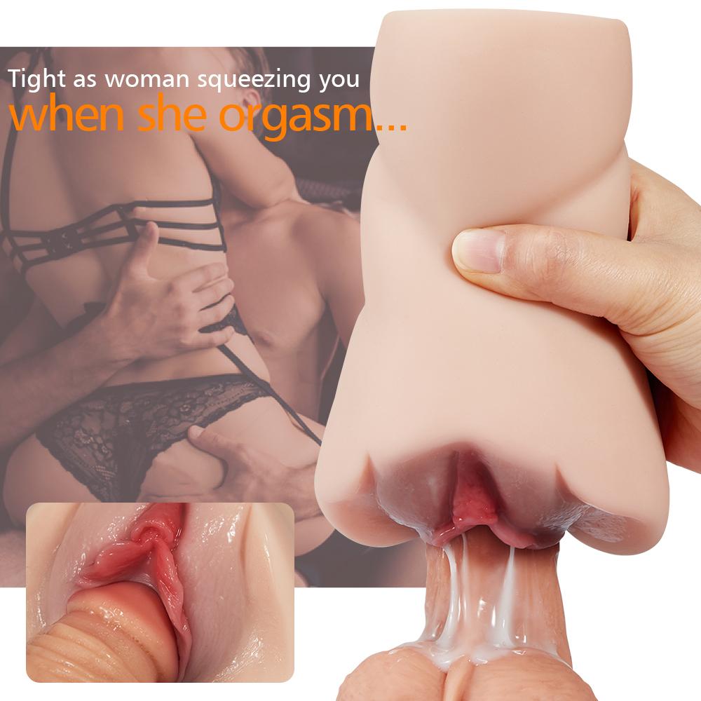 5.9" Fat Lips 3D Channel Pussy Anal Lifelike Stroker