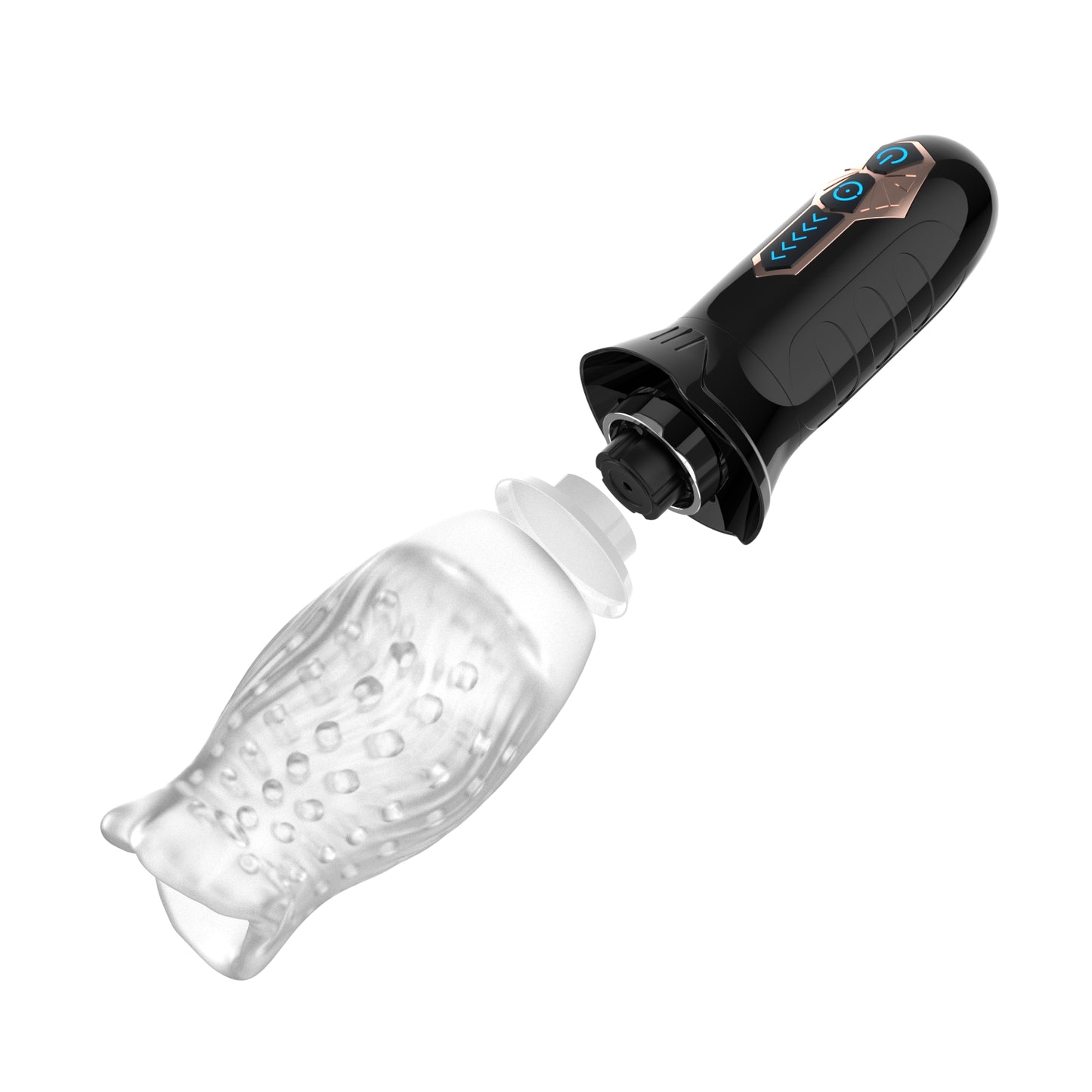 360°Automatic Rotation Vibrator Bare Sleeve 10 Vibration 5 Rotation Oral Sex Masturbator