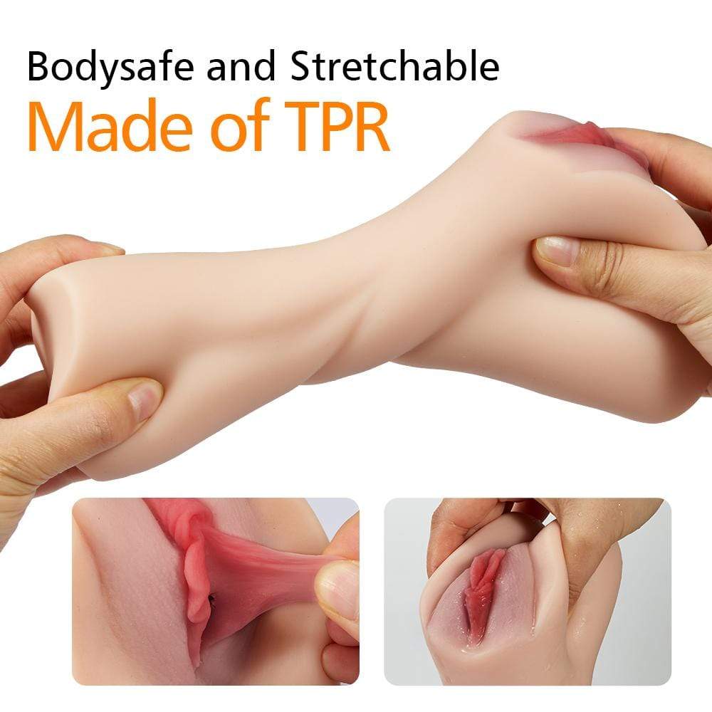 5.9" Fat Lips 3D Channel Pussy Anal Lifelike Stroker