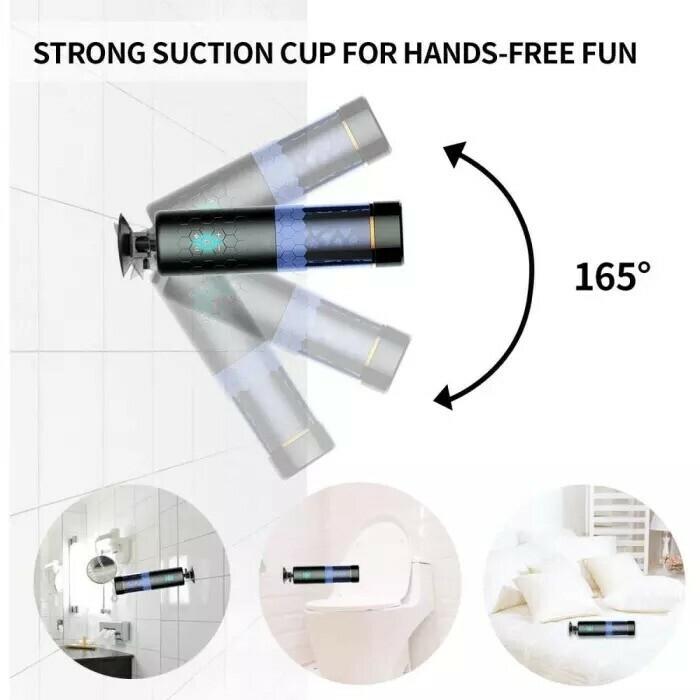10 Thrusting Spinning Suction Cup Male Automatic Masturbation Cup