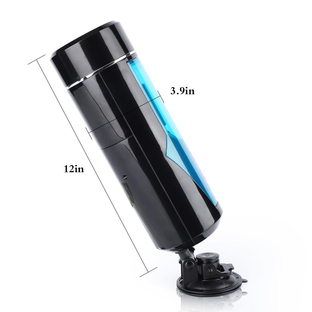 9 Vibration 10 Thrusting LED Sucker Masturbation Cup