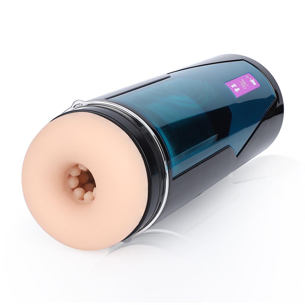 9 Vibration 10 Thrusting LED Sucker Masturbation Cup