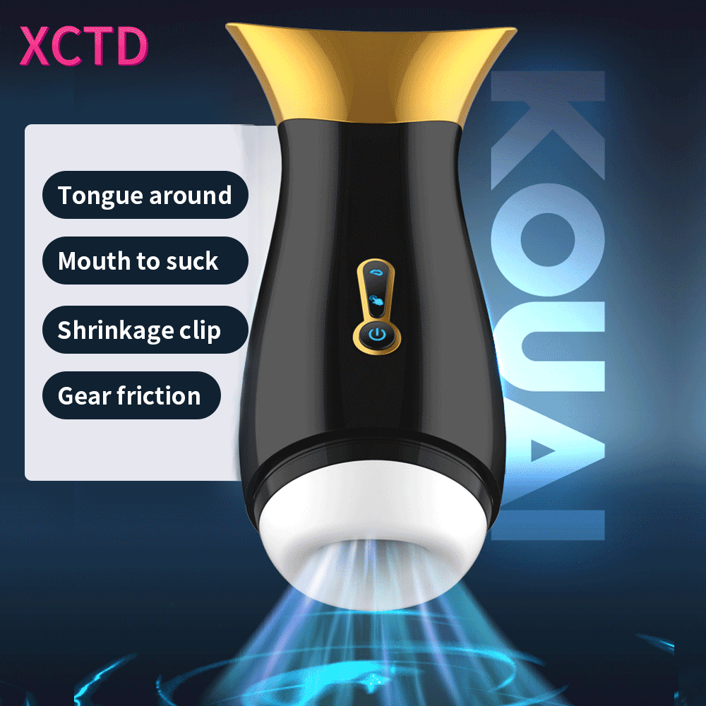 Intellegent Heating Automatic Men Masturbation Realistic Vagina Male Masturbator Cup Vacuum Sucking Silicone Sex Toys for Adults