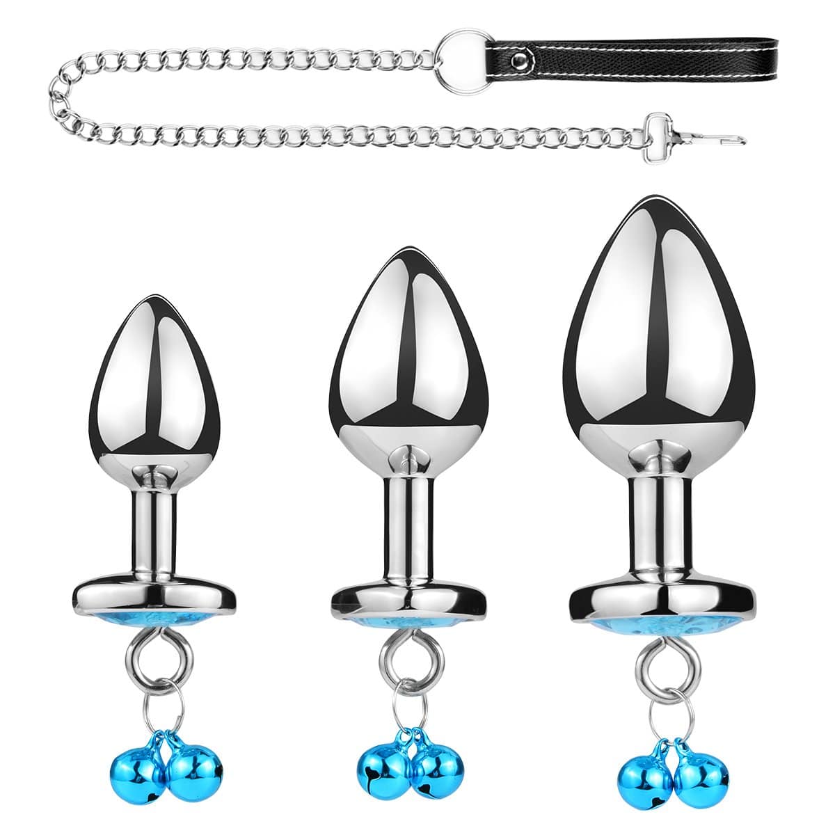 BELL Jeweled Butt Plug With Chain