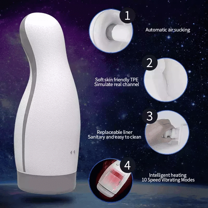 Real Sucking Masturbattion Cup male Blowjob Masturbators with Strong Suction Powerful vibrating Erotic Sex toys for men