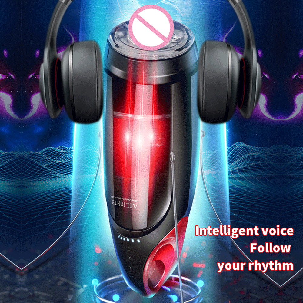 The KING Automatic Telescopic Rotation 10 Adjustable Mode Male Masturbator Pussy Masturbation Cup
