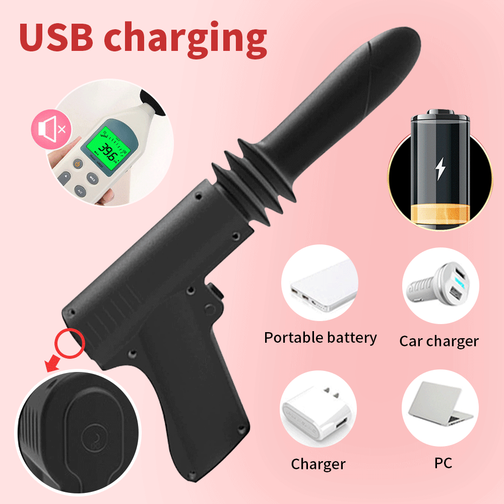 Erotic Automatic Telescopic Dildo Vibrator G Spot Anal Pussy Sex Machine Masturbator Gun