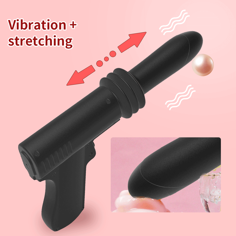 Erotic Automatic Telescopic Dildo Vibrator G Spot Anal Pussy Sex Machine Masturbator Gun