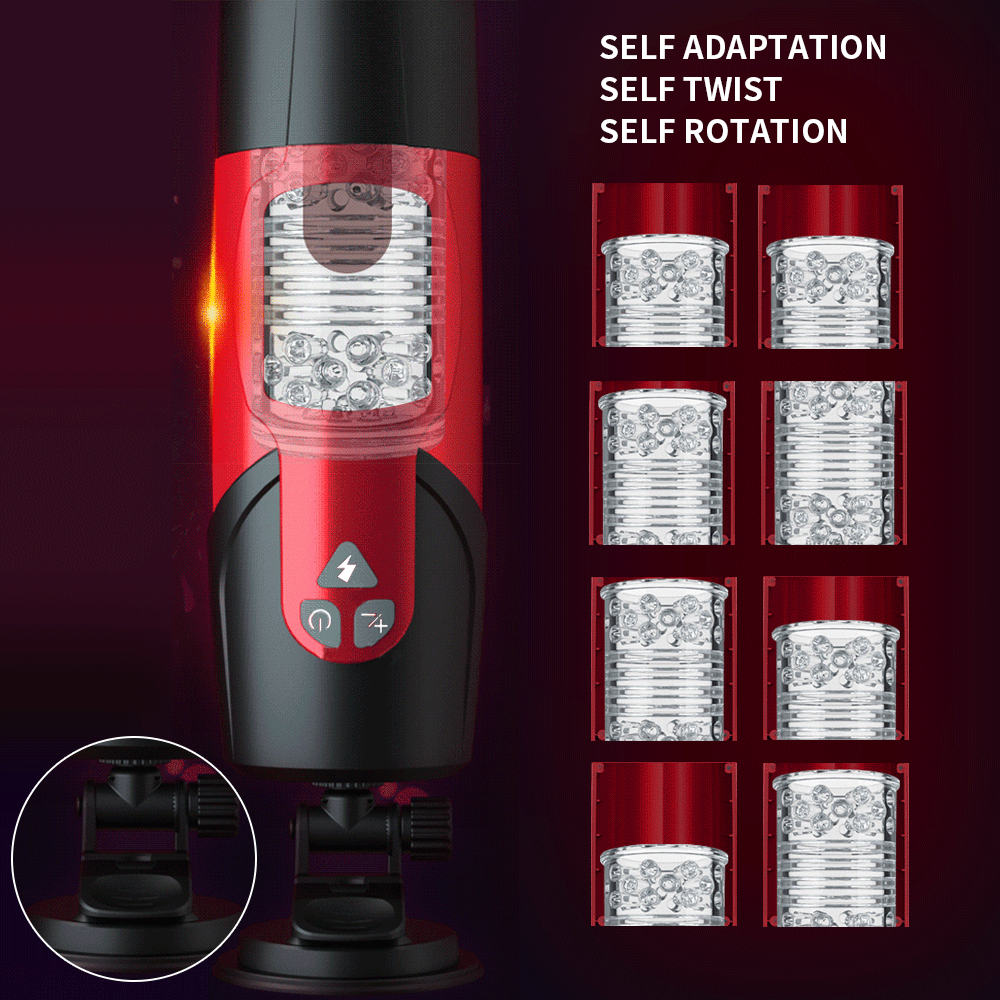 Dark Knight Automatic Telescopic Rotation Male Masturbation Cup