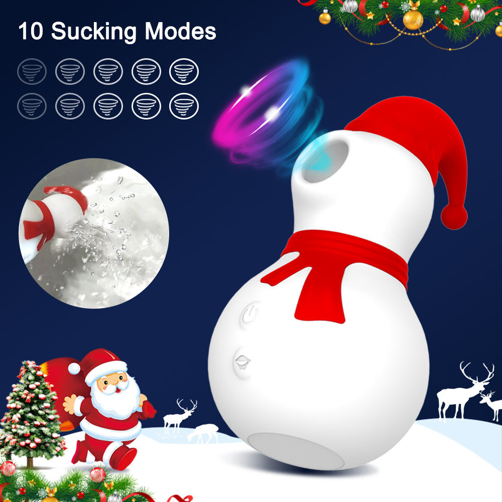 Snowman Clit Sucker Vacuum Stimulator Vagina Sucking Vibrator