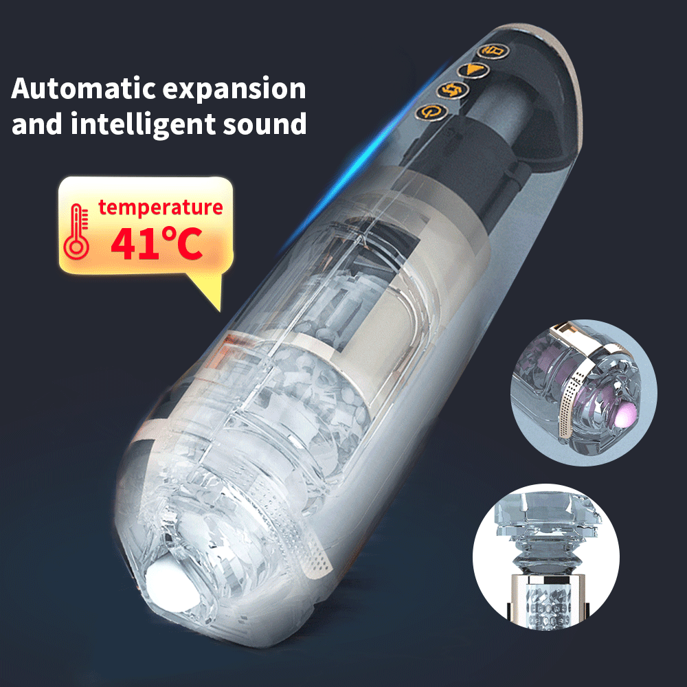 Automatic Powerful Telescopic Sucking Vagina Massage Male Masturbator