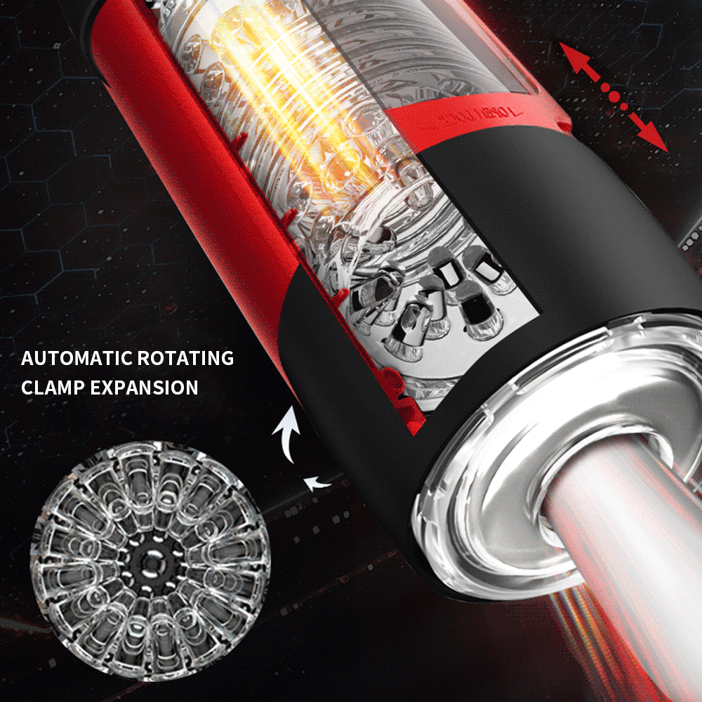 Dark Knight Automatic Telescopic Rotation Male Masturbation Cup