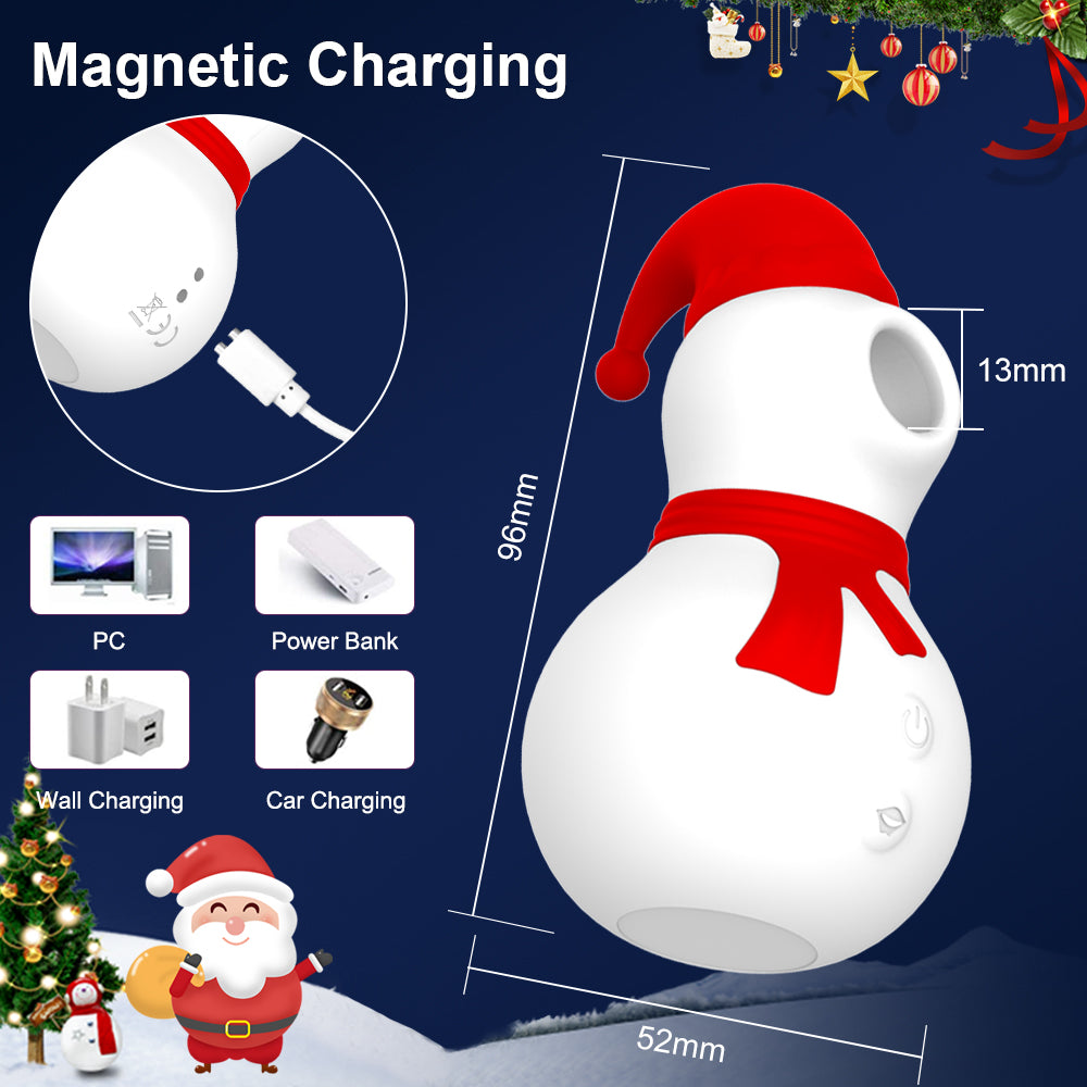 Snowman Clit Sucker Vacuum Stimulator Vagina Sucking Vibrator