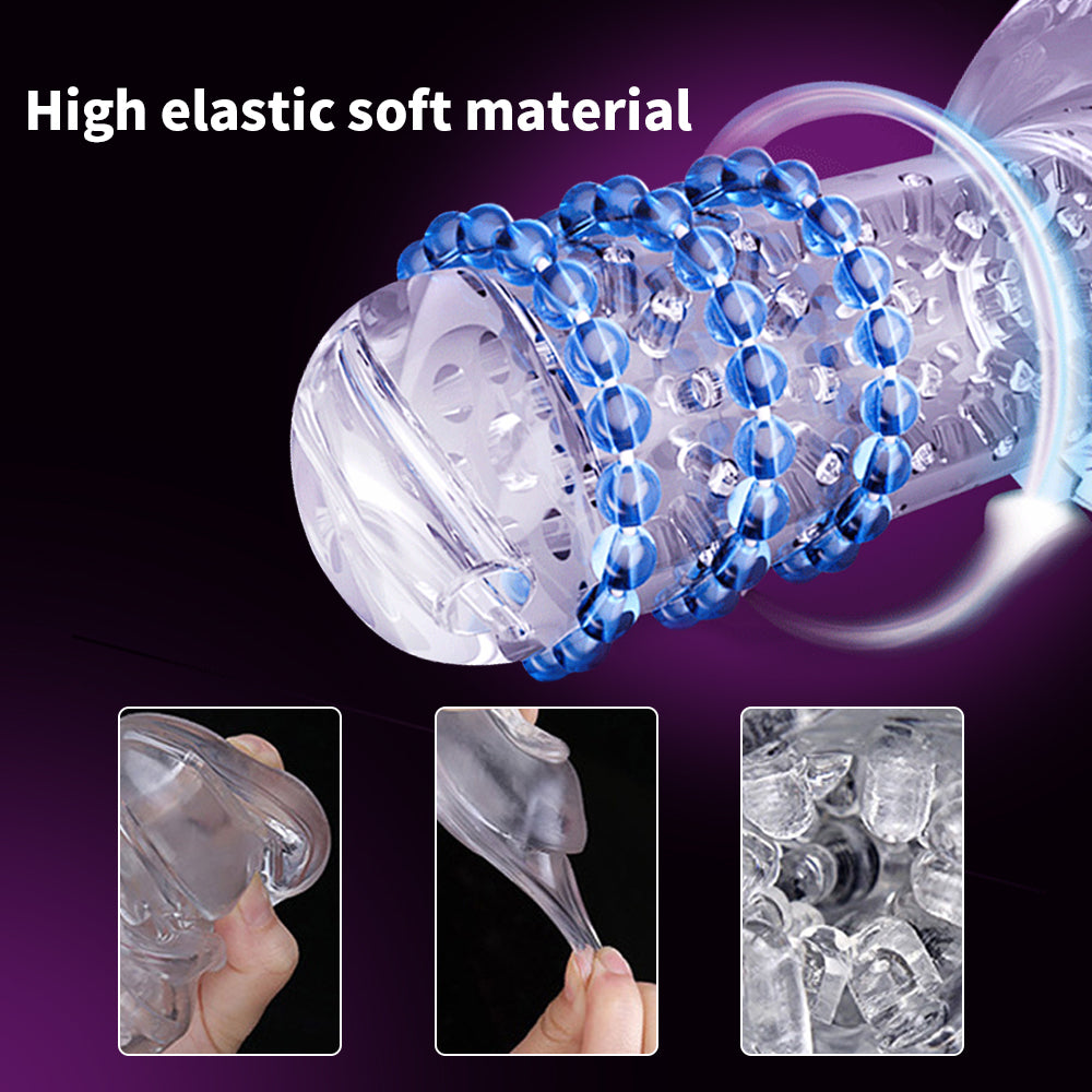 Male Automatic Rotation Sucking Vibration Realistic Vagina Blowjob Masturbator Cup