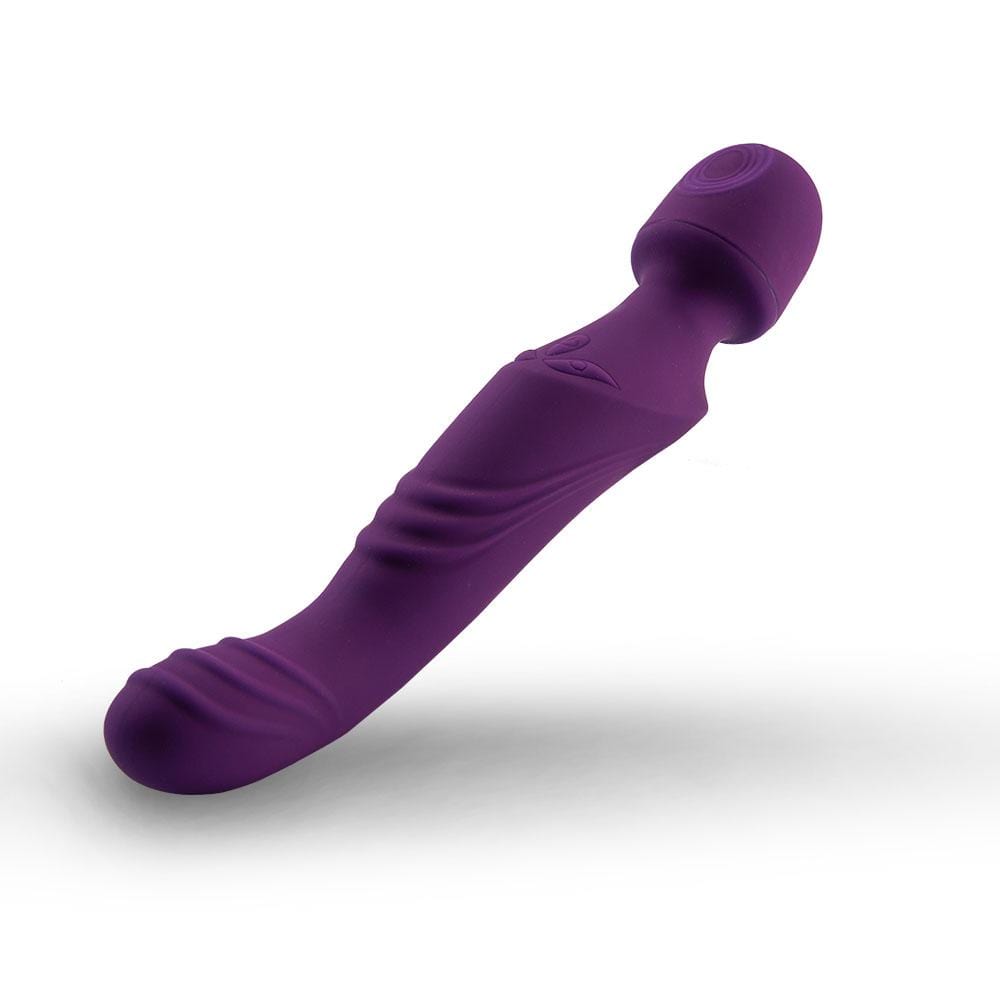 Wand G-spot Clit 10-Mode Vibrator in Purple