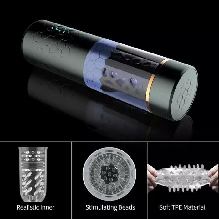 10 Thrusting Spinning Suction Cup Male Automatic Masturbation Cup