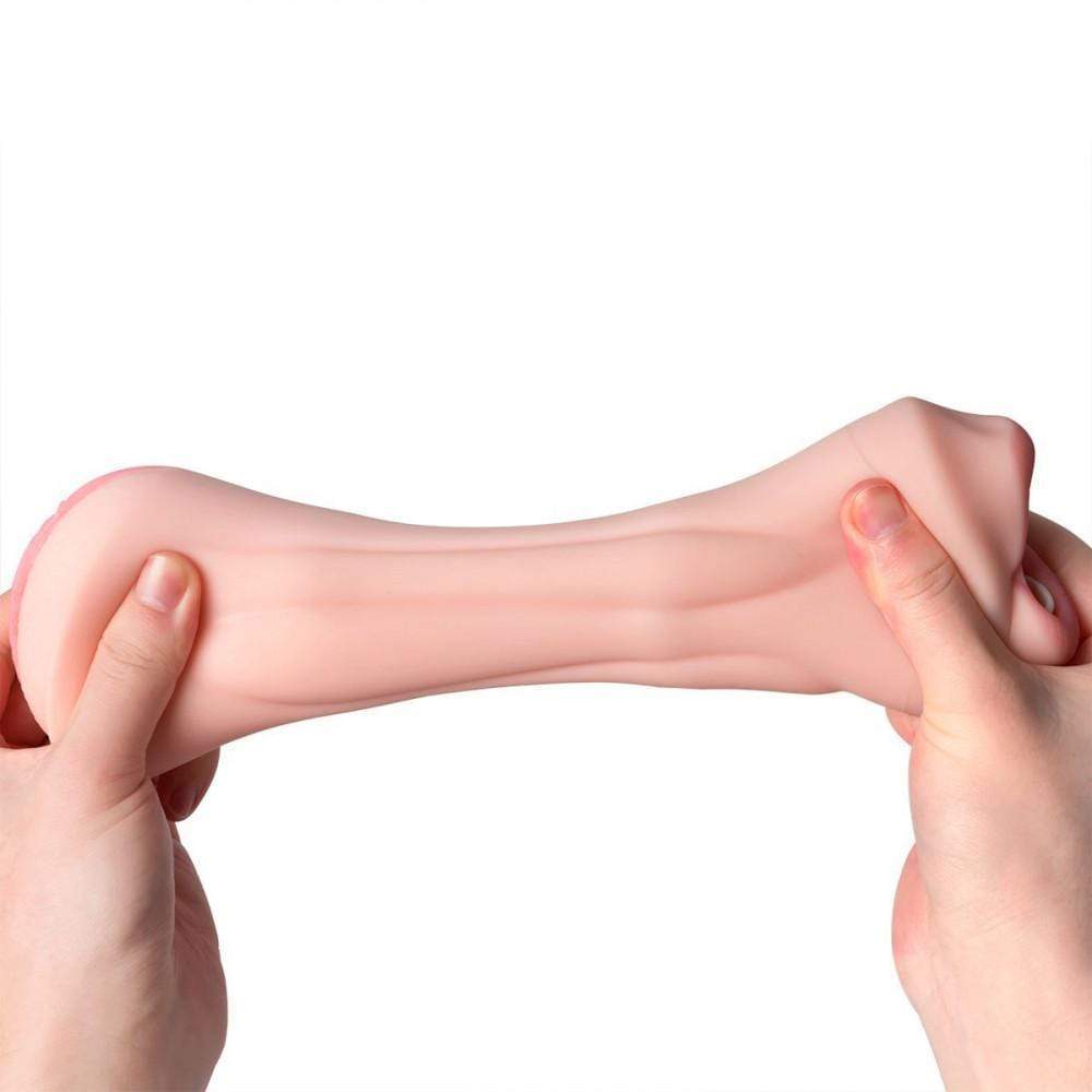 8.2" 2-in-1 Realistic Mouth Clitoris Masturbation Pocket Pussy