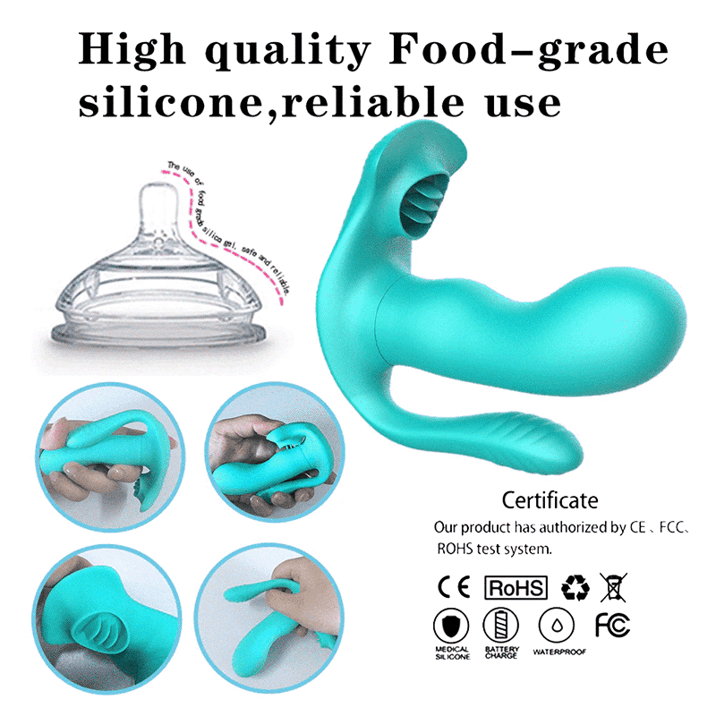 Tongue Mermaid Remote Sex Toys 9 Modes Wearable Vibrators