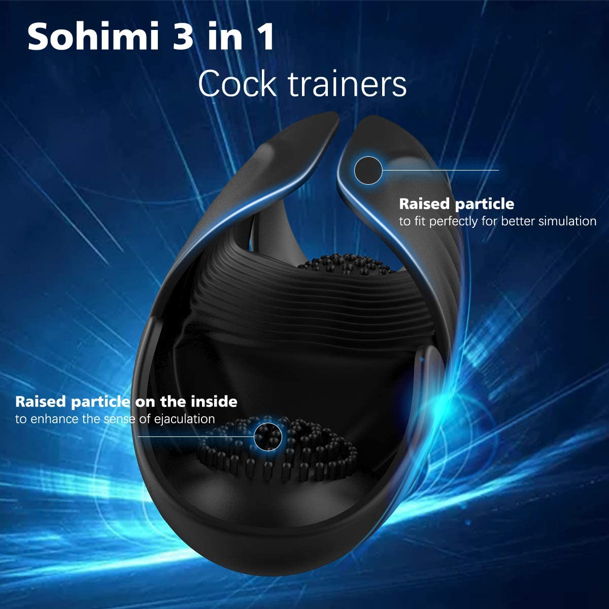Penis Massager | 3 In 1 Electric Penis Stimulator