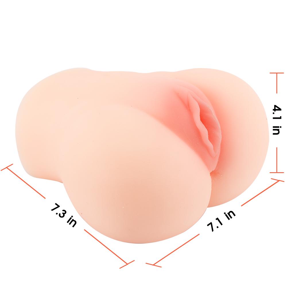 7.3'' 3D Silicone Realistic Pussy Ass Male Masturbator
