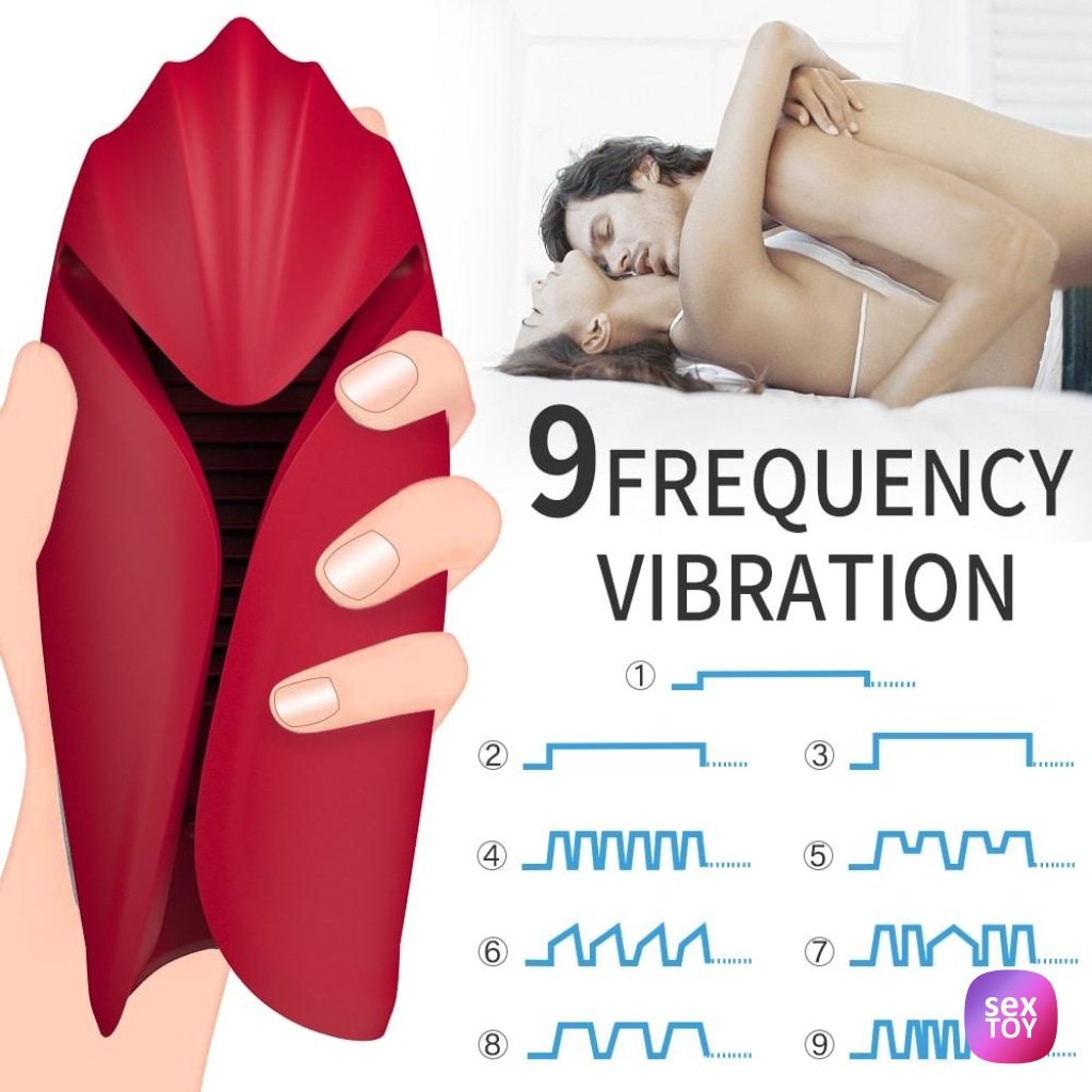 Mute Design Male Masturbator Vibration Penis Exercise