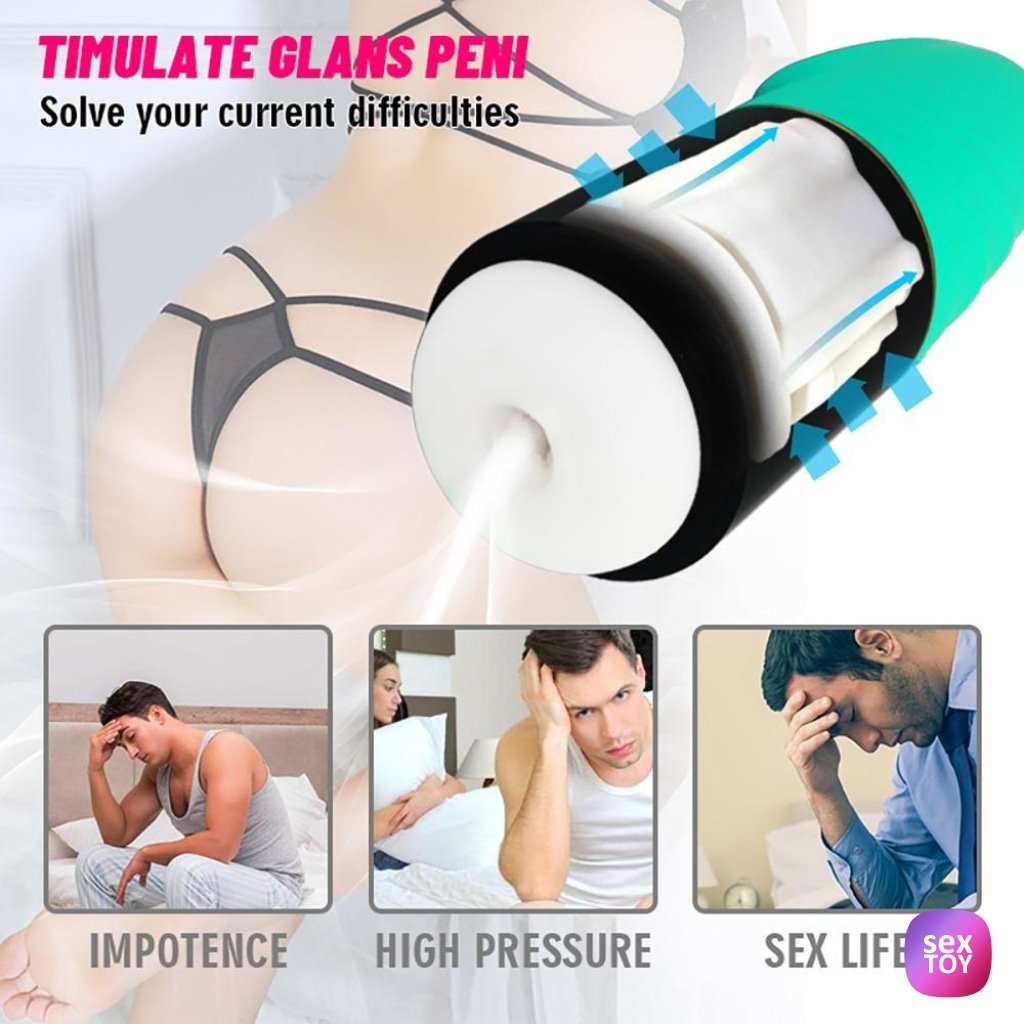Rotation Suction Male Masturbators Real Person Voice Rechargeable