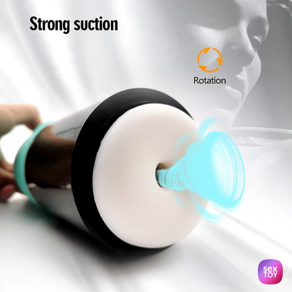 Rotation Suction Male Masturbators Real Person Voice Rechargeable