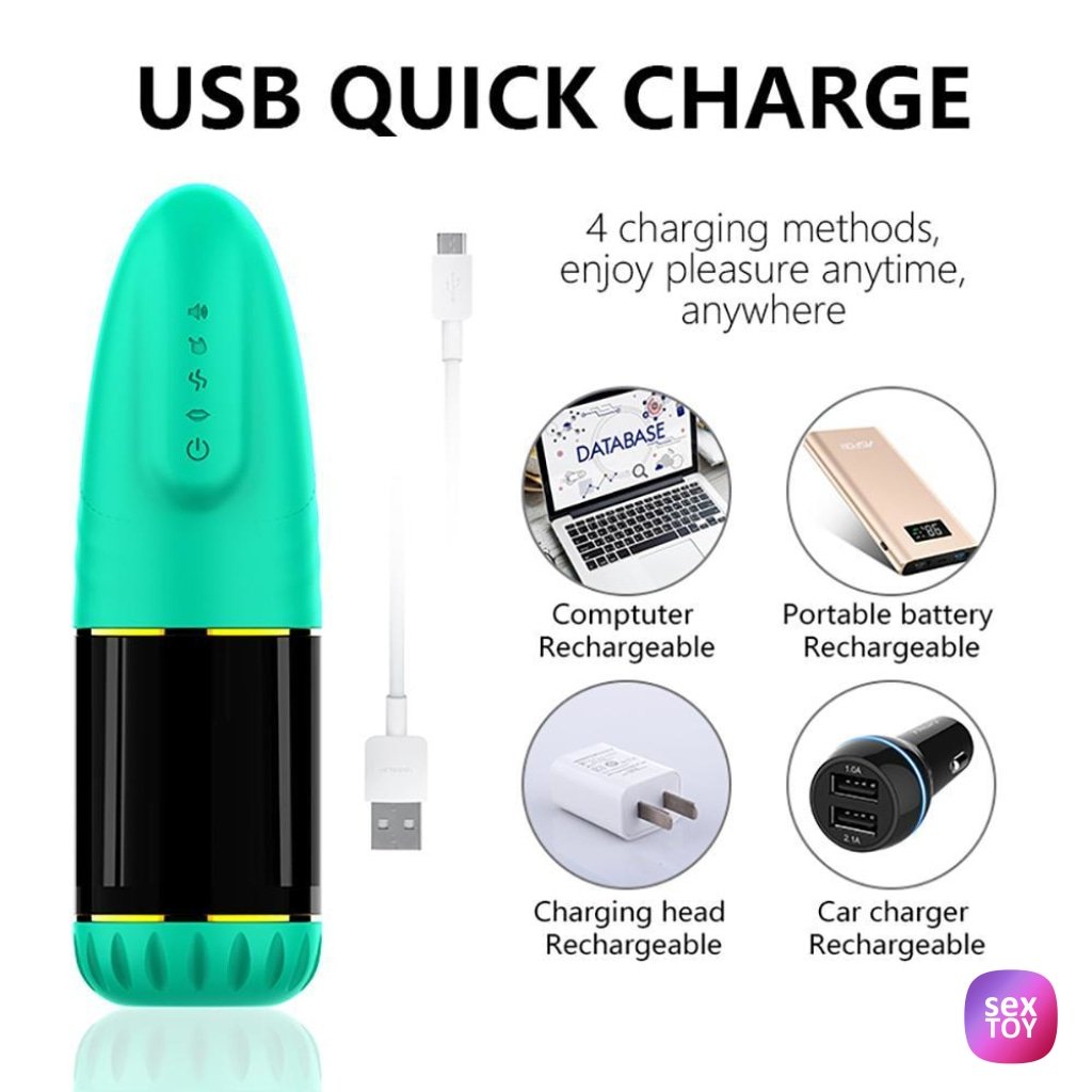Rotation Suction Male Masturbators Real Person Voice Rechargeable