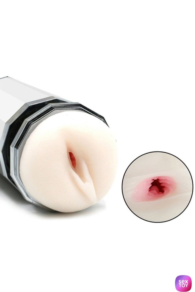 Silicon Rotation Male Masturbator Cup White