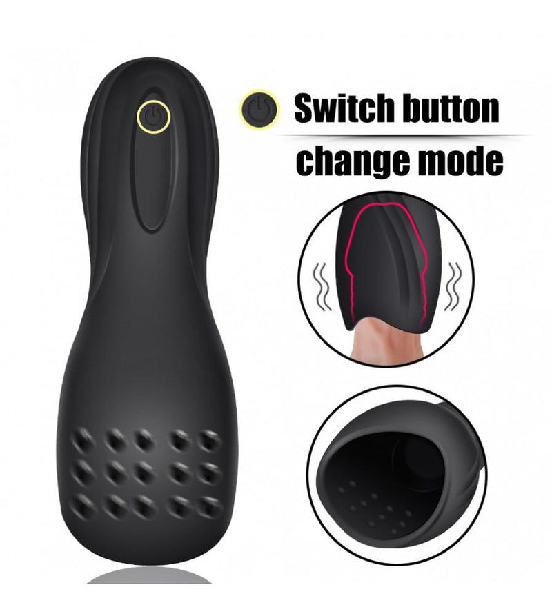 10x Penis Delay Trainer Vibrating Rechargeable Penis Pleaser