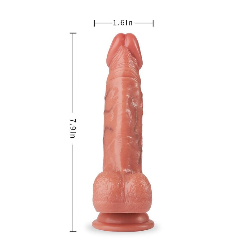 7.9" Ultra Realistic Dildo with Colored Veins