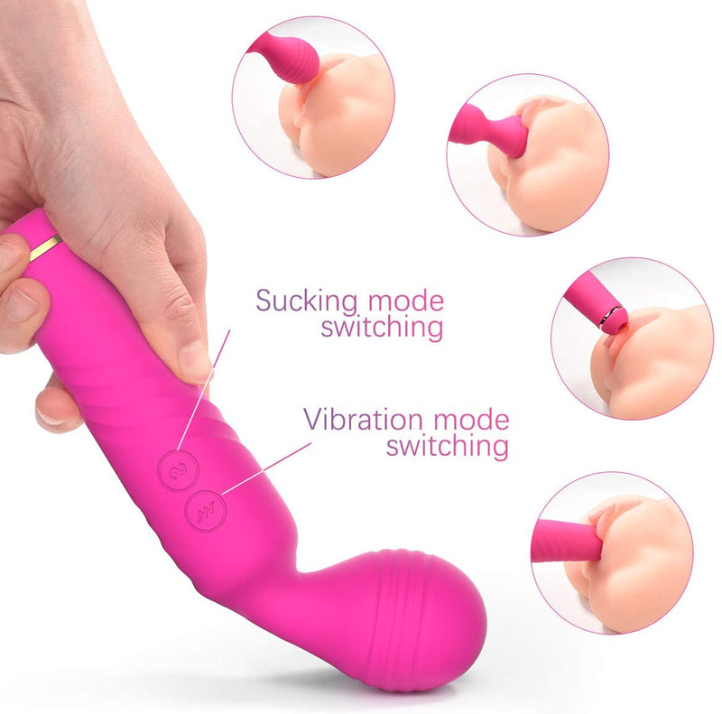Sucking Clitoris Stimulator and Wand Massager