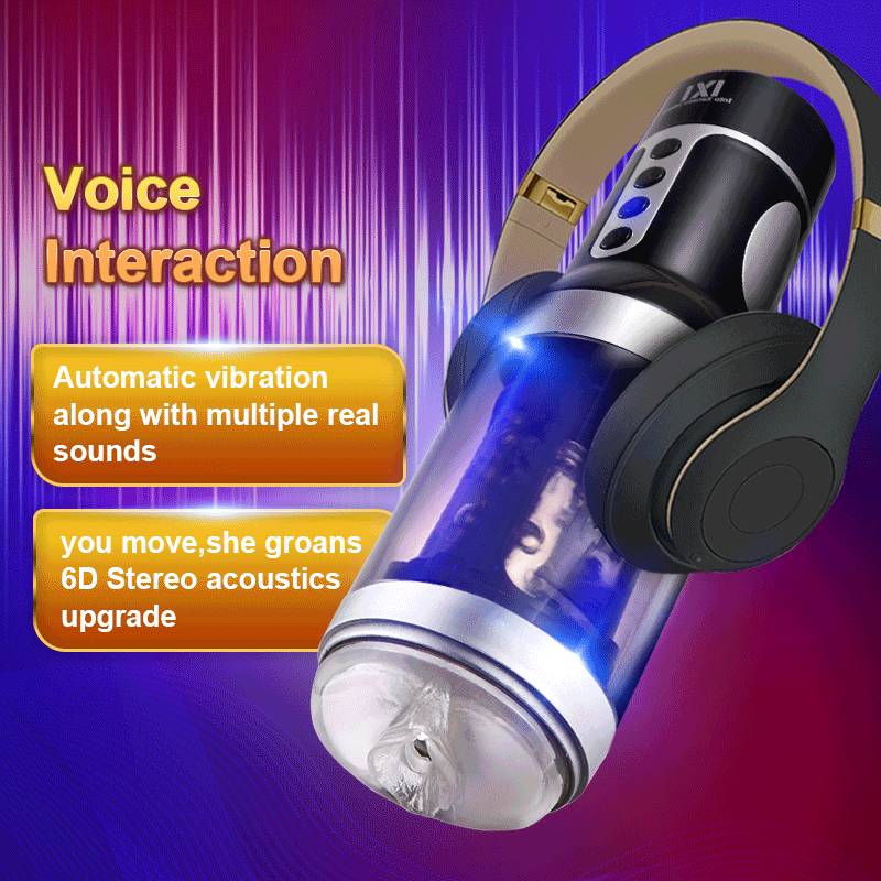 Automatic Male Masturbator Telescopic Rotation Voice Silicone Masturbation Sex Toys