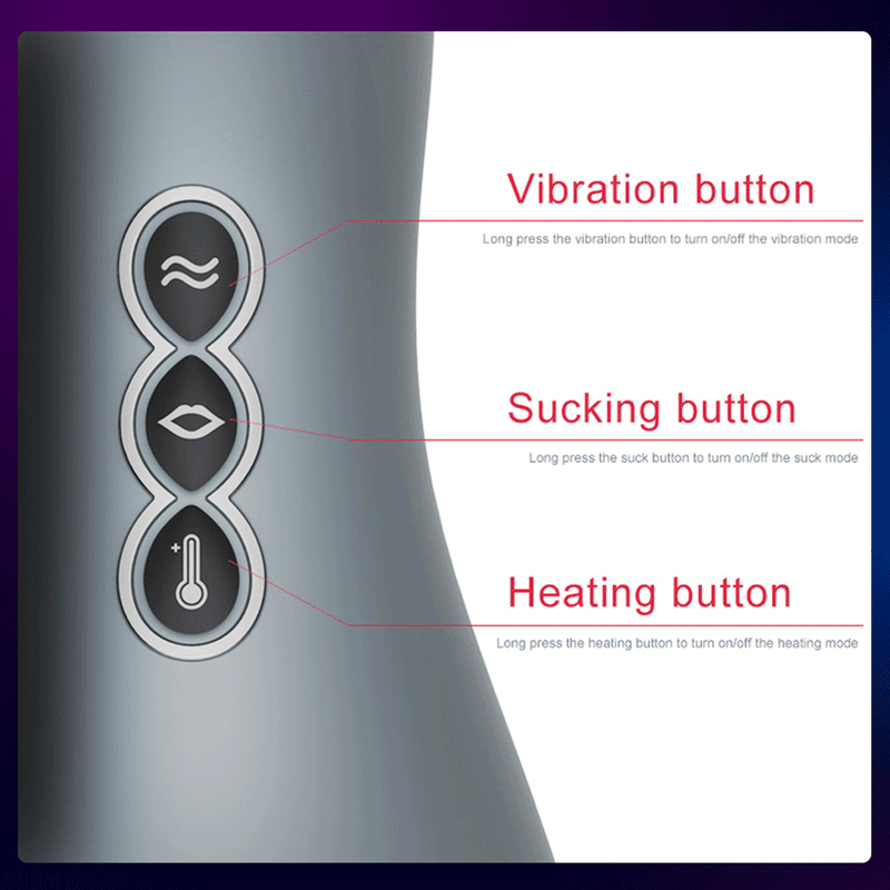 Male Masturbation Cup Automatic Telescopic Heating Silicone Vibrator Vagina Pussy Blowjob Masturbator