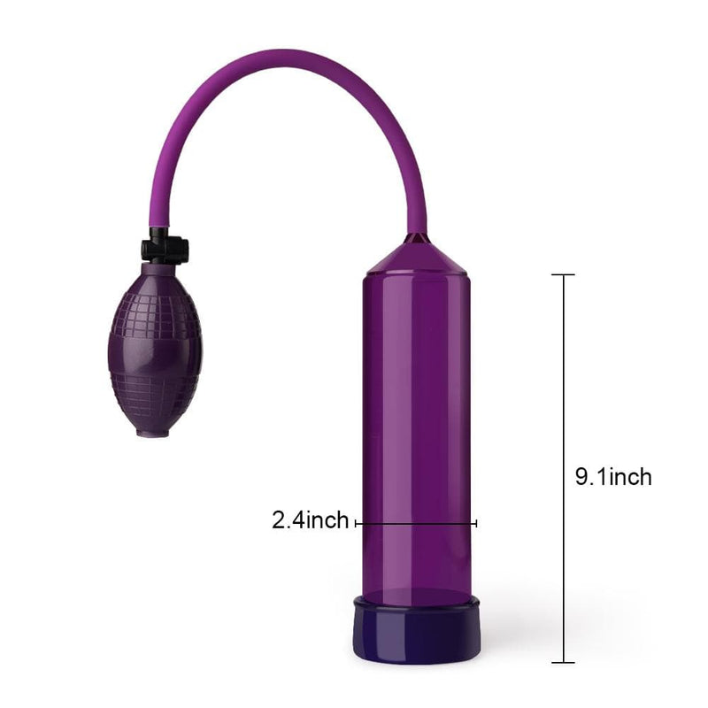 Manually controlled Penis Pump in Purple