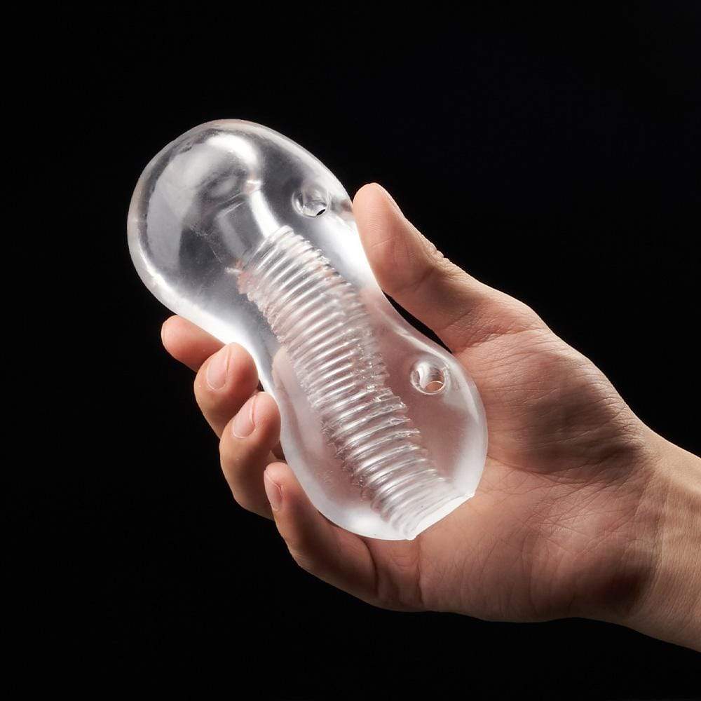 5.2” Clear Petite Spiral Male Masturbator