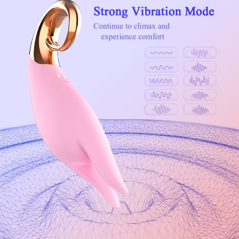 Dreamyluv 10 Vibration Patterns Clitoral Double Tongue Vibrator