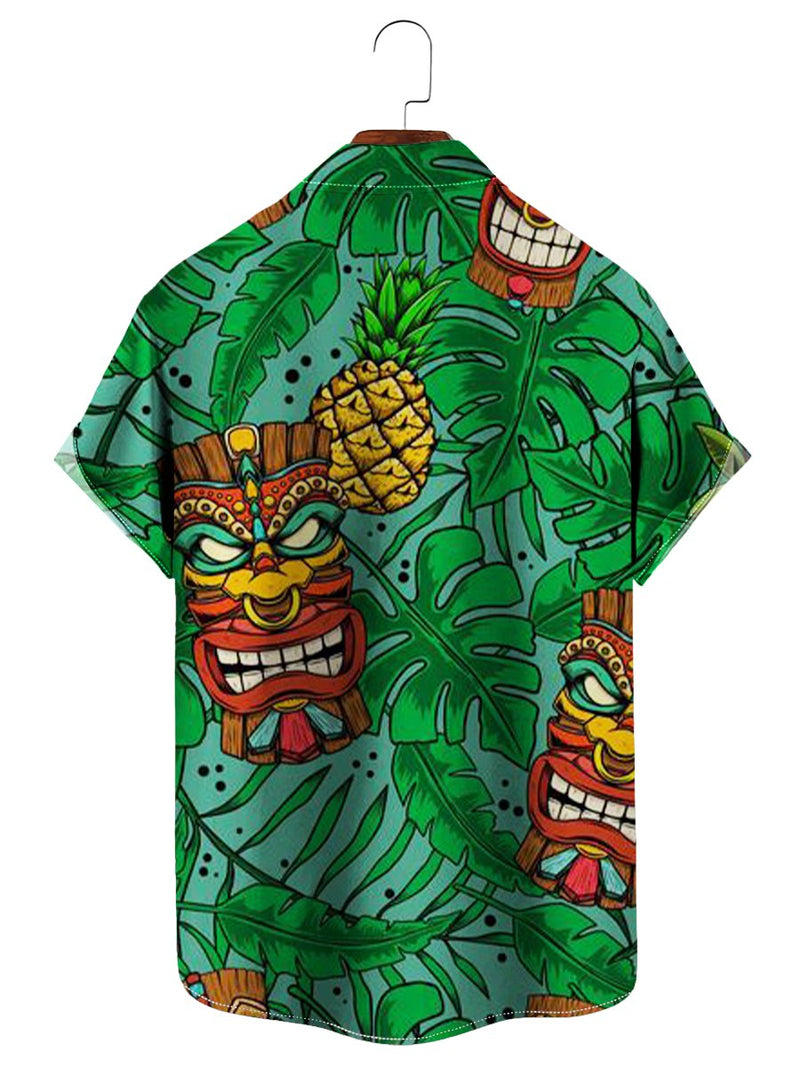 Vintage Hawaiian Shirts Tiki Easy Care Aloha Shirts