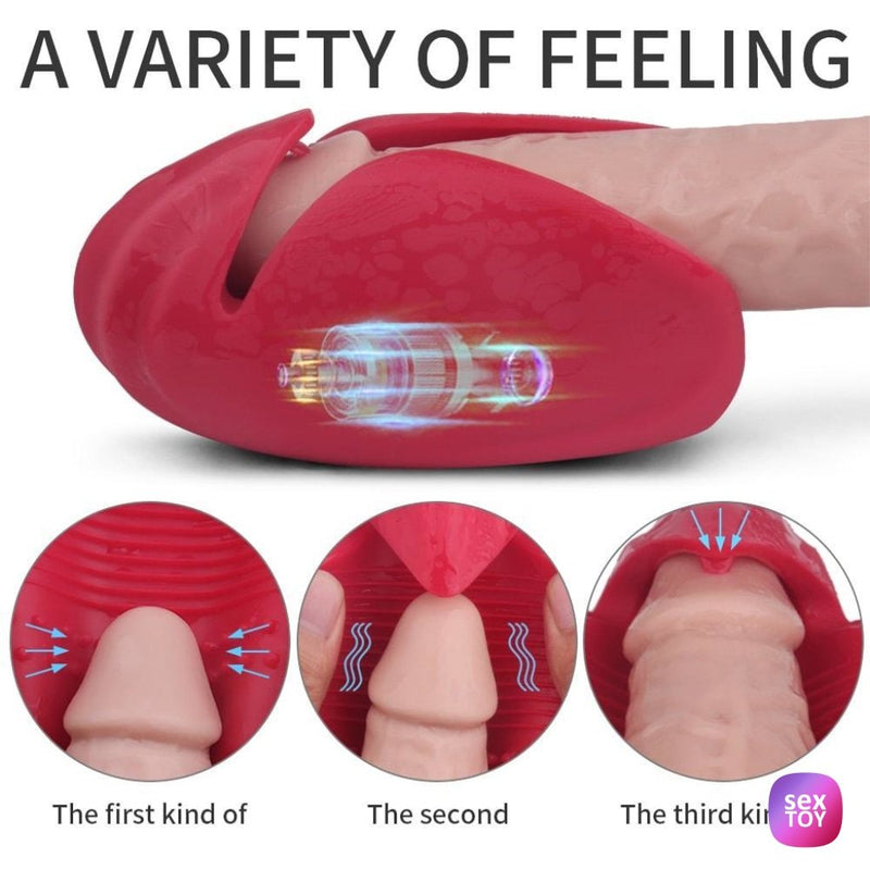 Mute Design Male Masturbator Vibration Penis Exercise