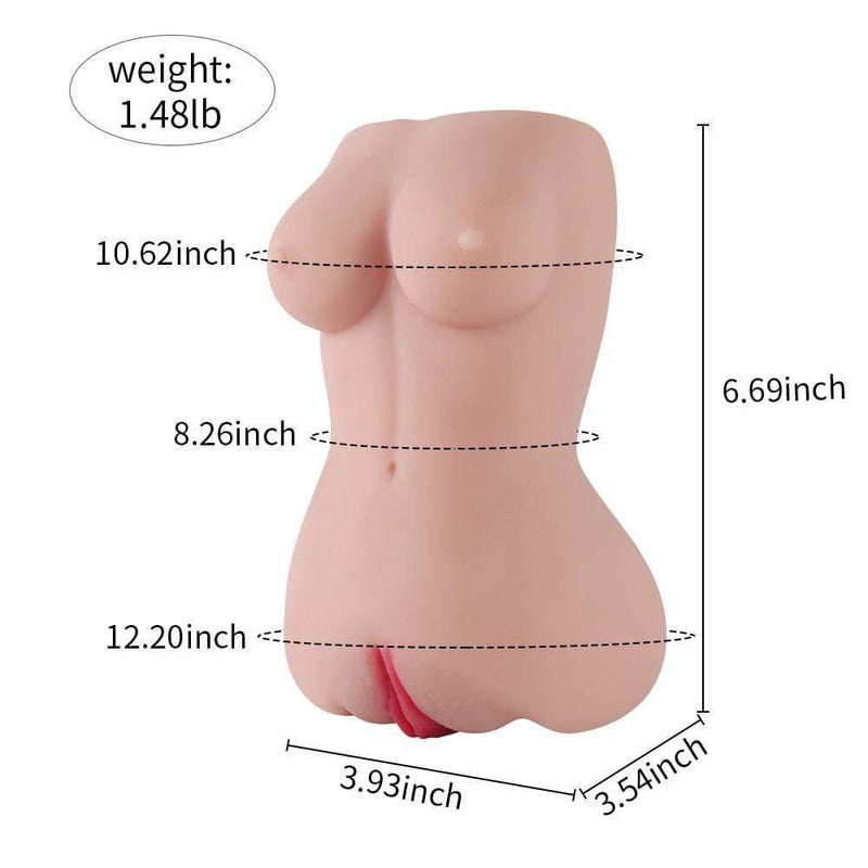 6.69" Breast Vagina Enterance Pocket Pussy